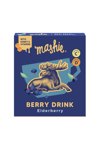 MASHIE ORIGINAL 2x45g, šeivamedžio uogų tyrė arbatai, 90g