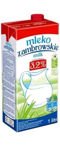 MLEKO ZAMBROWSKIE 3,2% 1l pienas