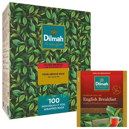 DILMAH juodoji arbata English Breakfast 100 pakelių, 200 g