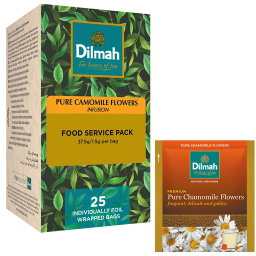 DILMAH ramunėlių arbata Camomile, 25 pakeliai