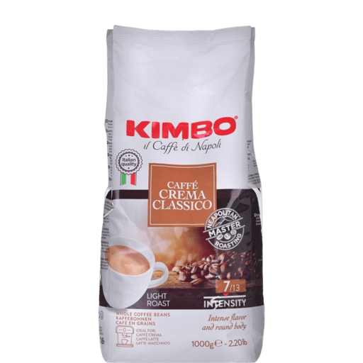 KIMBO Caffe Crema Classico, kavos pupelės,1kg