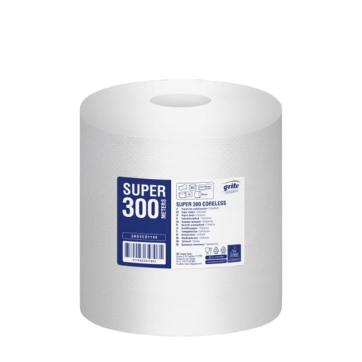 GRITE Super Coreless 300/Popieriniai rankšluosčiai