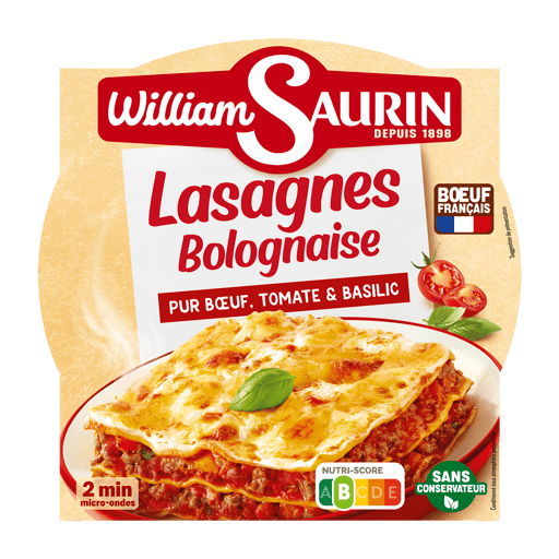 William Saurin lazanija Bolonijos padaže su jautiena, indelyje, 300 g