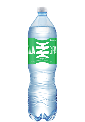 Natūralus mineralinis vanduo ŽALIA GIRIA, gazuotas, 1,5 L