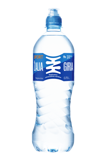 Natūralus mineralinis vanduo ŽALIA GIRIA Sport, 0,75 L
