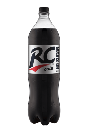 Gazuotas gėrimas su saldikliais RC COLA No Sugar, 1,5 L