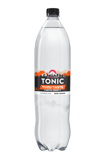 WALLKER Tonic Yuzu gazuotas aromatizuotas gaivusis gėrimas 1.5 l