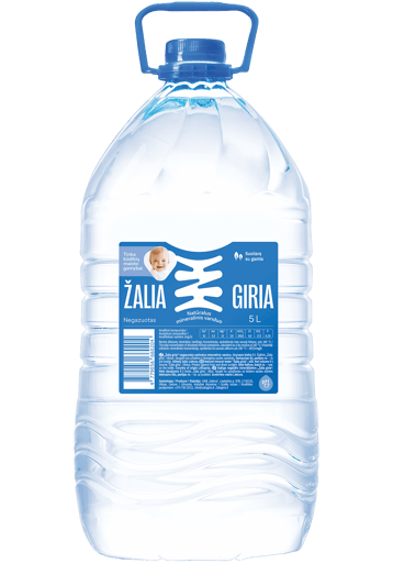 Natūralus mineralinis vanduo ŽALIA GIRIA, 5 L